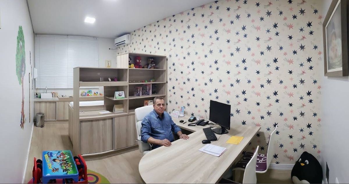Visão geral do consultório de pediatria